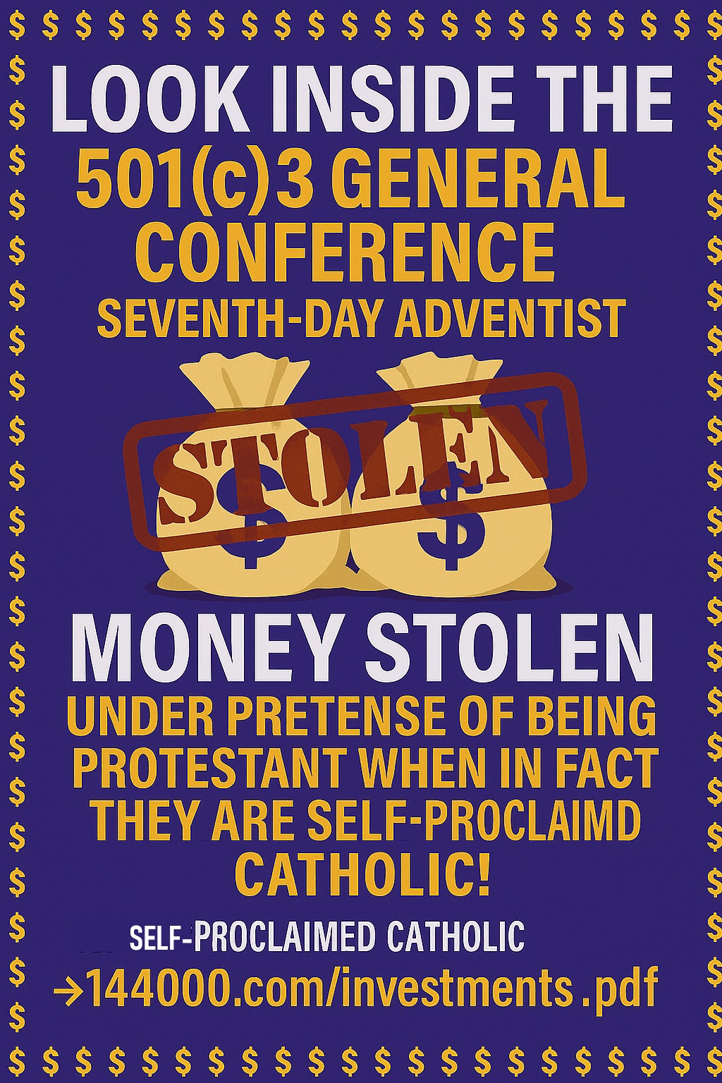 Look inside the stolen money bags